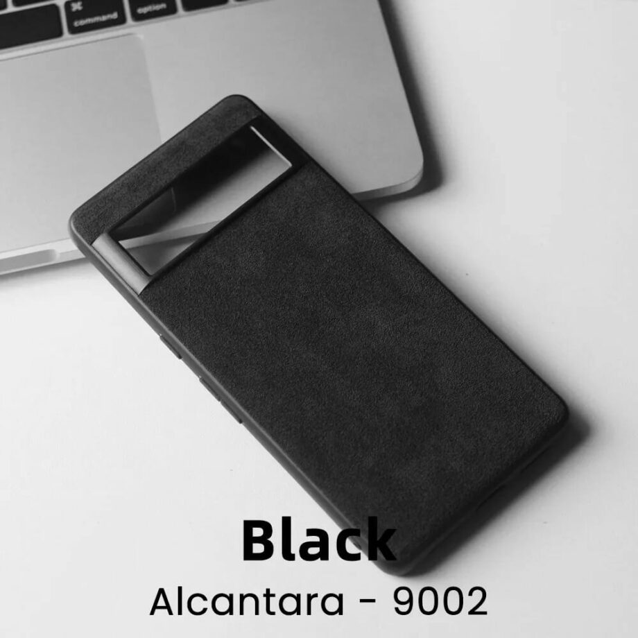 Black Alcantara Phone Case for Google Pixel Devices