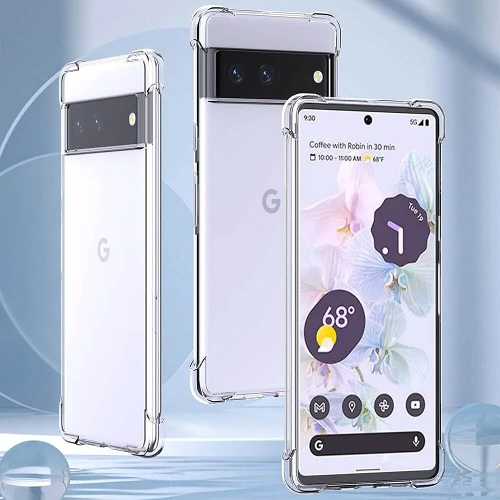 Clear Shockproof Silicone Case for Pixel 8, and 8 Pro