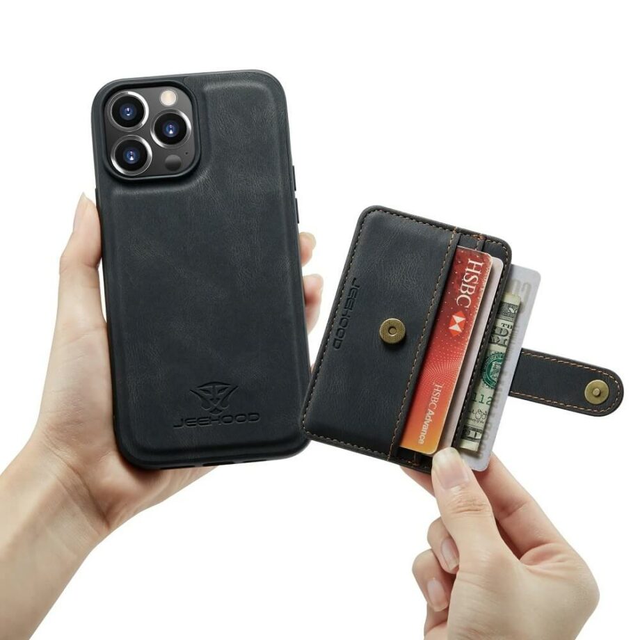 Detachable Magnetic Wallet Case for iPhone