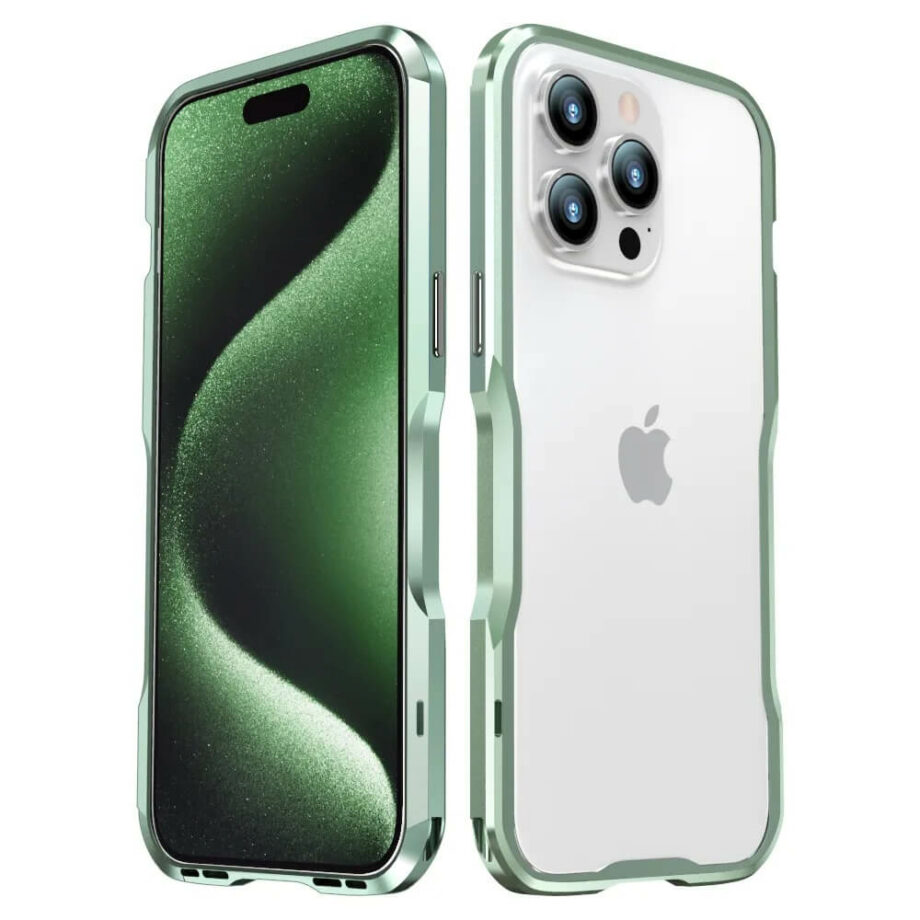 Green Aluminum Metal Armor Ultra thin iPhone Case