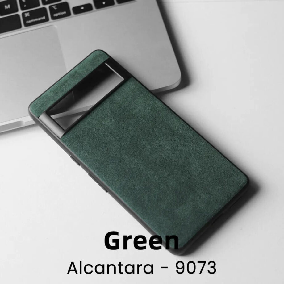 Green Luxury Alcantara Case for Google Pixel