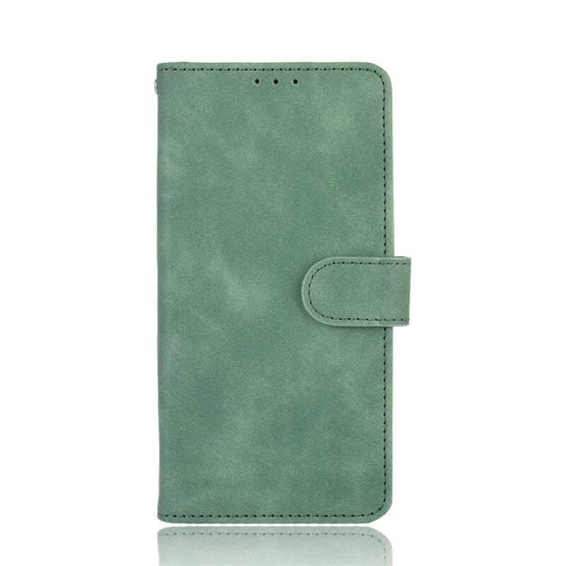 Green leather wallet case - 2024