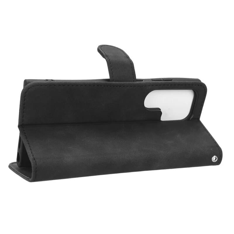 Leather Wallet Case With Stand Holder