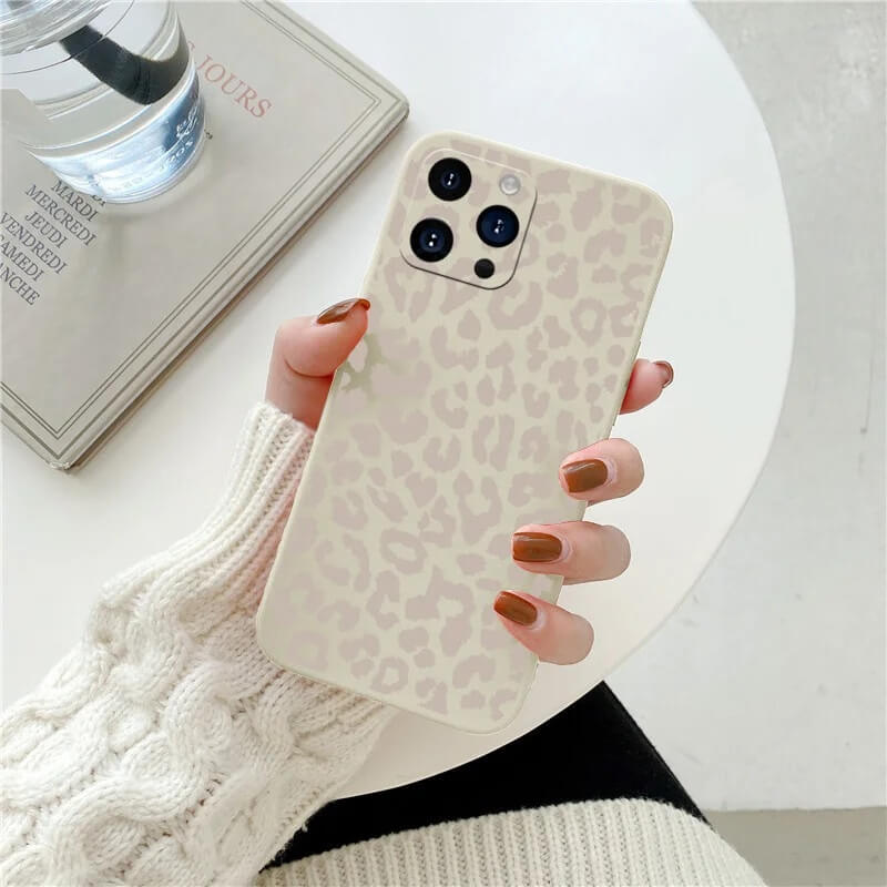 Leopard Beige Print iPhone Case