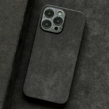 Luxury Alcantara case for iPhone 15, 15 Pro, and 15 Po Max