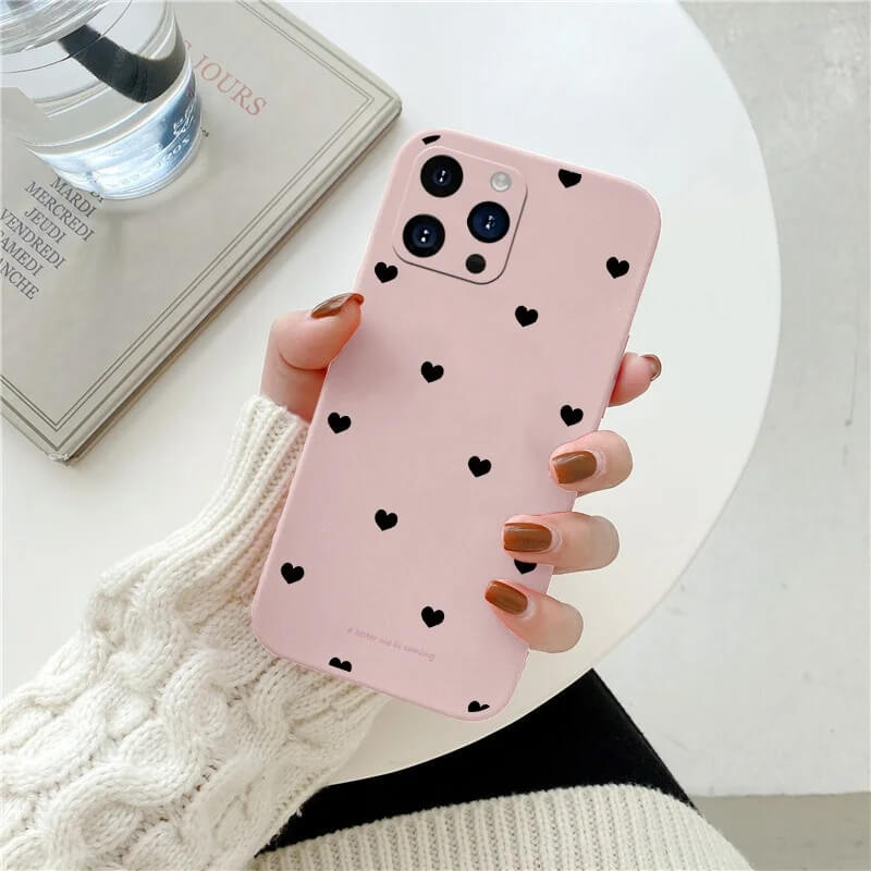 Multiple Cute Hearts Case for iPhone 15, 15 Pro, 15 Pro Max