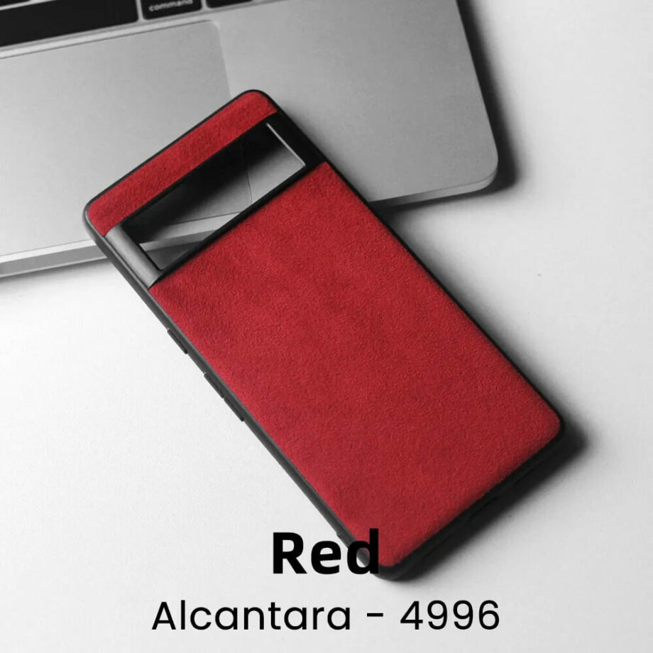 Red Luxury Alcantara Case for Google Pixel