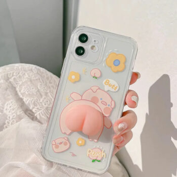 Squishy 3D Pig iPhone Case