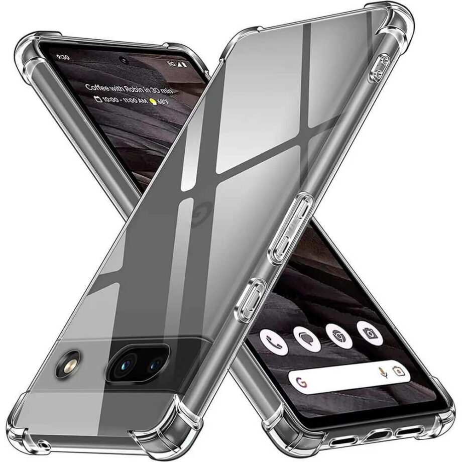 Transparent Shockproof Silicone Phone Case for Google Pixel 8, 8 Pro