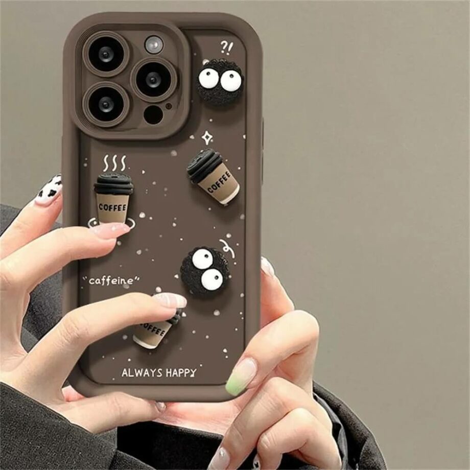 3D Coffee First Phone Case