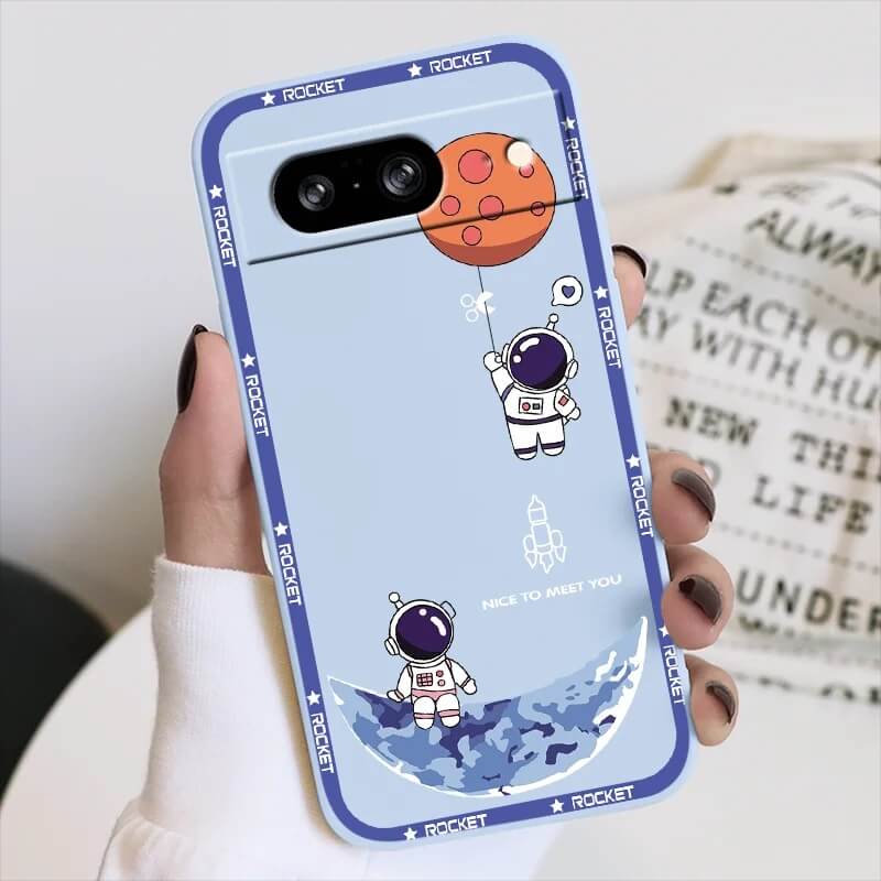 Astronaut Holding Planet Balloon Case for Google Pixel 8 Series