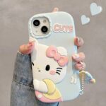 Blue Kitty Best Friend iPhone Case