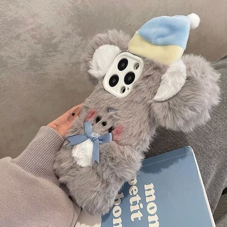 Cute Baby Soft Plush Koala Phone Case