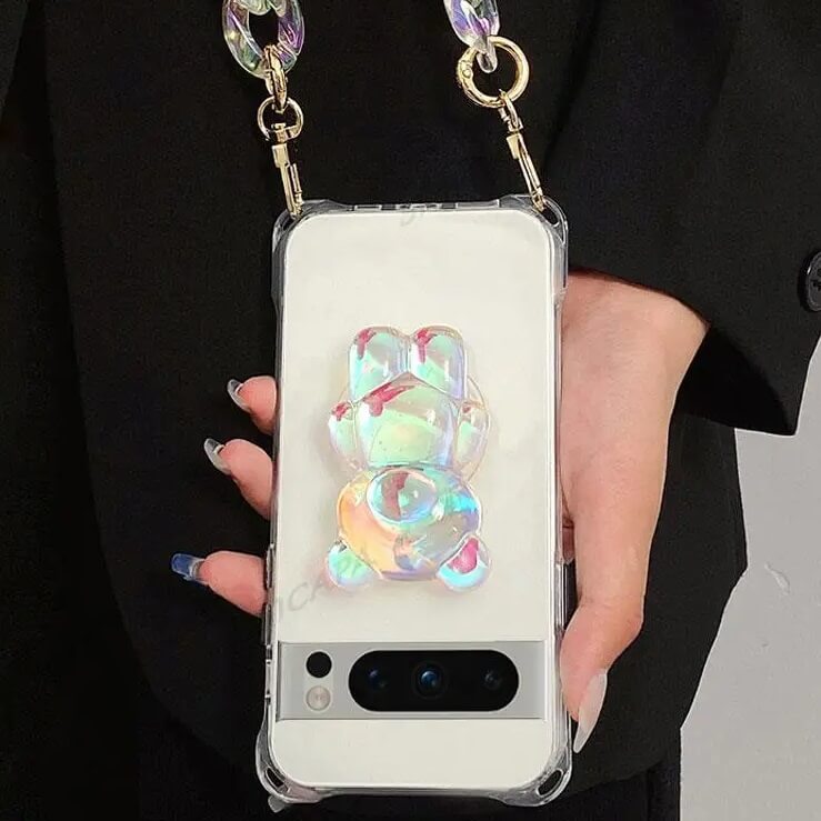 Korean Bear Clear Google Pixel Case