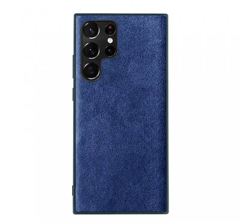 Alcantara Phone Case for Samsung S24 Series - Blue