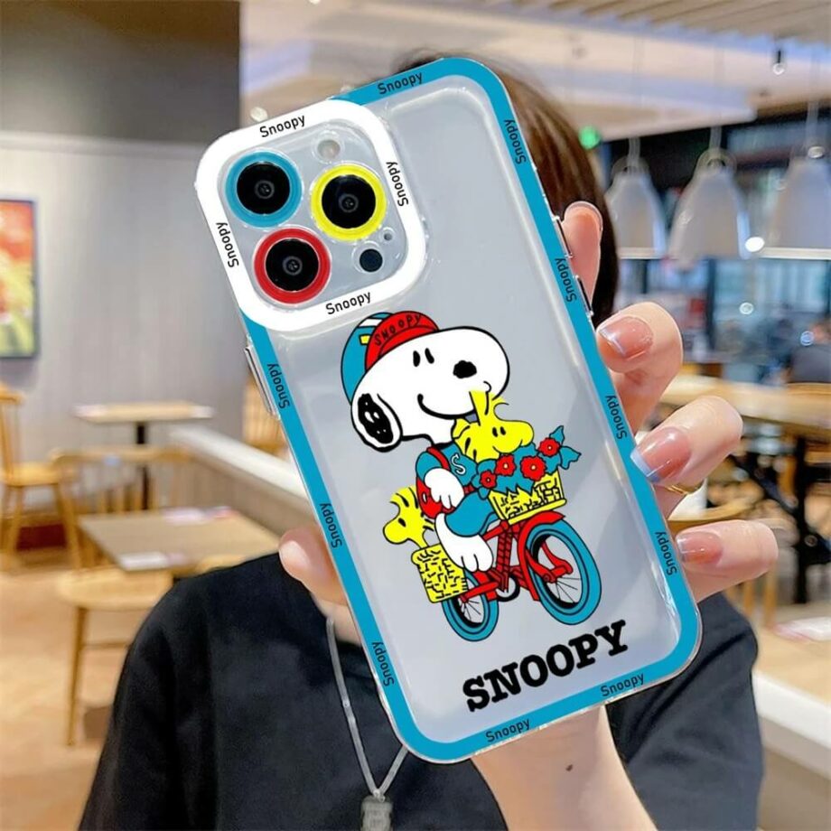 Bicycle Rider Snoopy iPhone Case