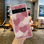 Cute Hand-Drawn Pink Hearts Google Case
