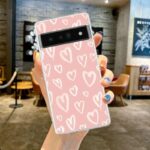Cute Hand-Drawn Pink Hearts Pixel Case