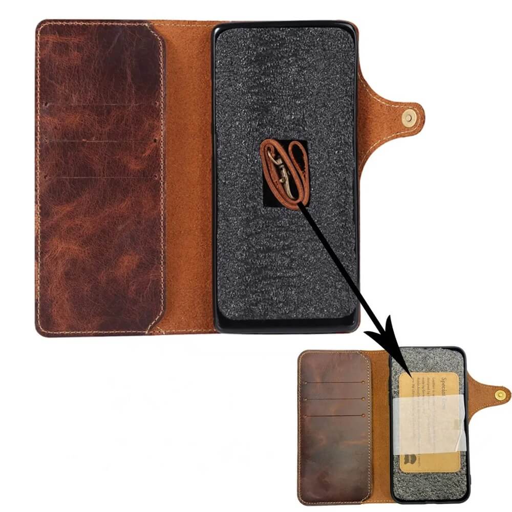 Leather Wallet Case for S24, S24 Plus, S24 Ultra