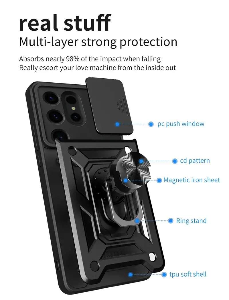 Multi layer strong protection case for Samsung S24 Series