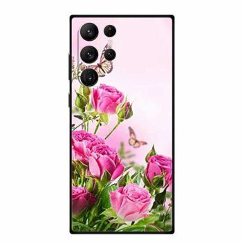Pink Flower Case for Samsung Galaxy S24 Series