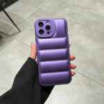 Purple puffer iPhone case