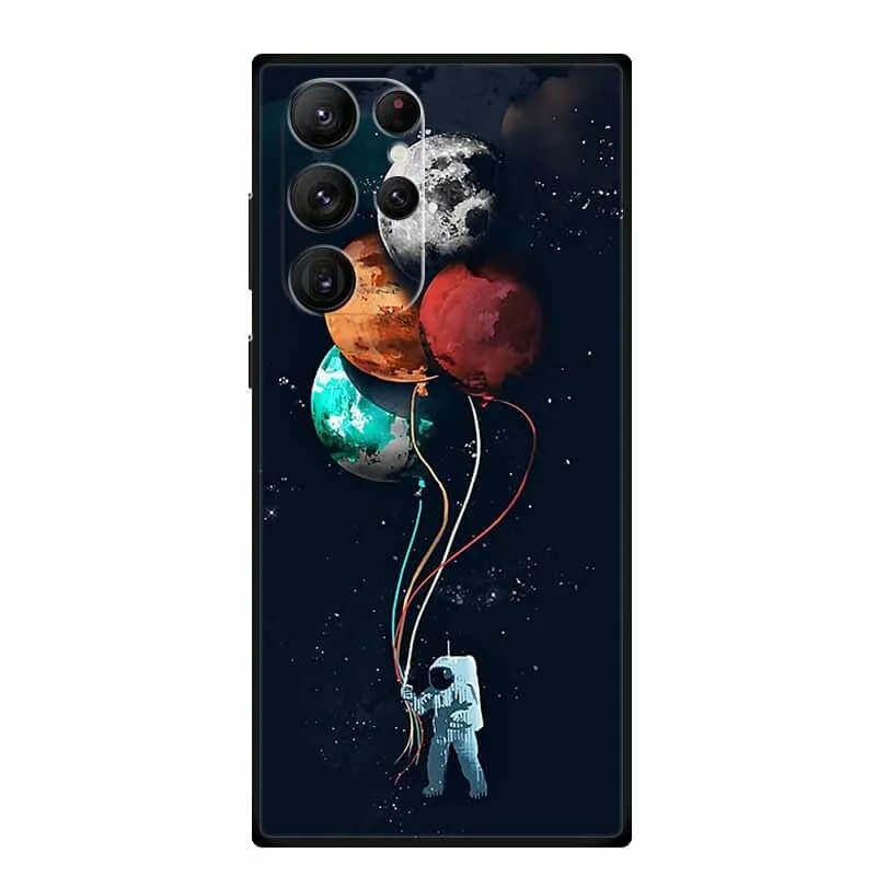Spaceman Astronaut with Planets Balloons case for samsung galaxy