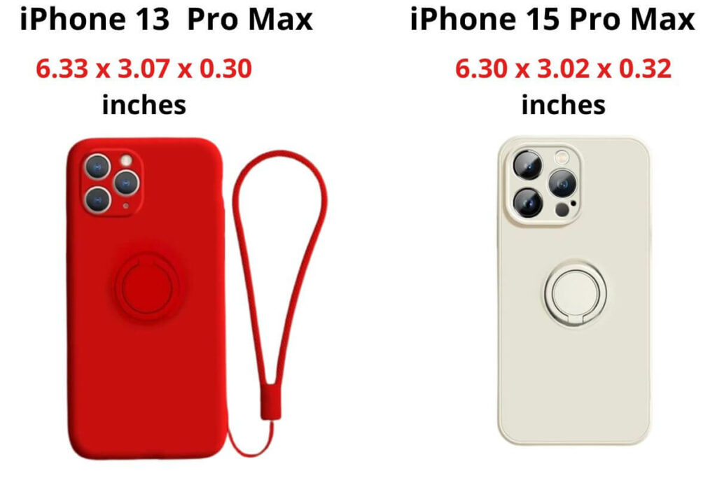 iPhone 13 Pro Max Case vs iPhone 15 Pro Max Size