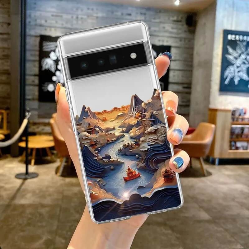 3D Beautiful Mountain Google Pixel Case - 2024