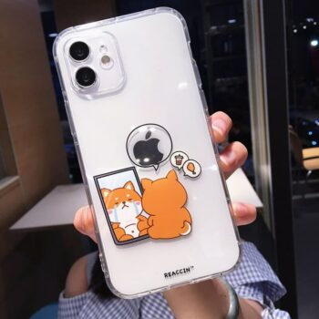 Cat Crying in Front of the Mirror iPhone Case