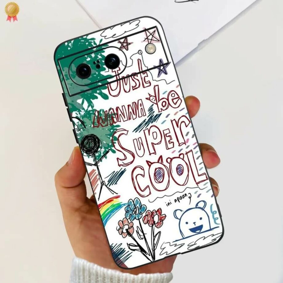 Just Wanna Be Super Cool Drawing Pixel Case