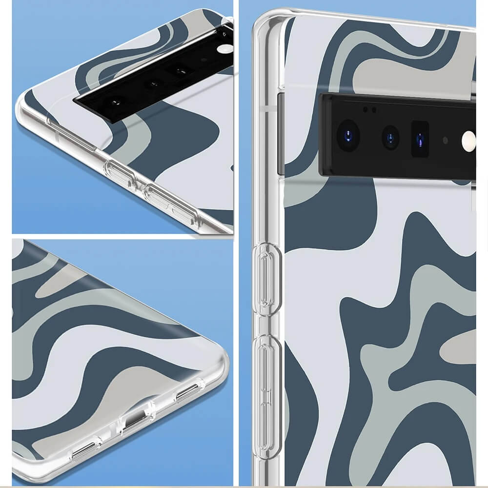 Liquid Swirl Clear Silicone Google Pixel Case