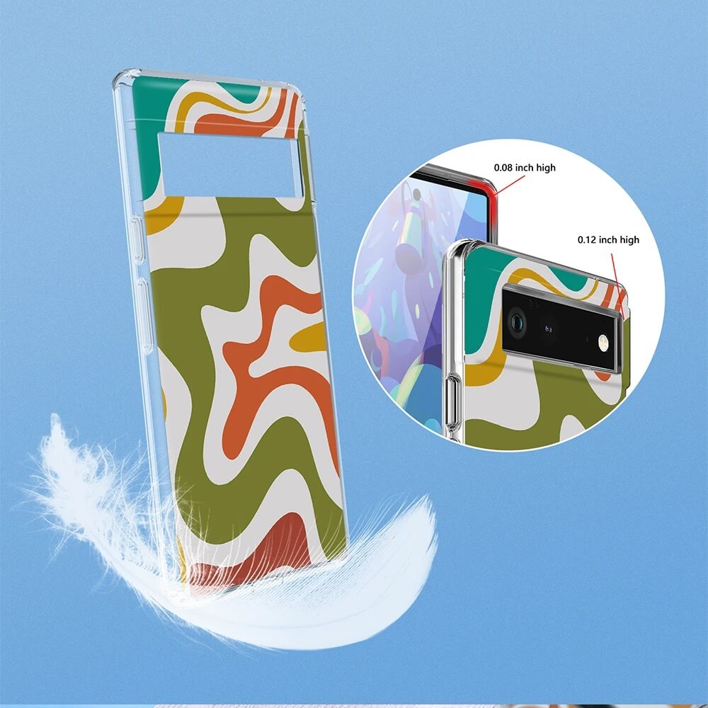 Liquid Swirl Retro Abstract Google Case Size