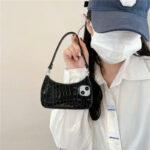 Black handbag phone case