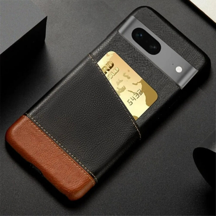 Splice Leather Card Wallet Google Pixel Phone Case