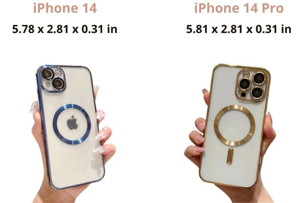 iPhone 14 vs iPhone 14 Pro Case Size Difference