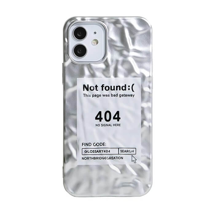 404 Not Found Silicone Phone Case