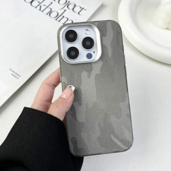 Advanced Camo Leather Case for iPhone 15 Pro Max