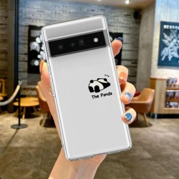 Black White Panda Clear Google Pixel Phone Case