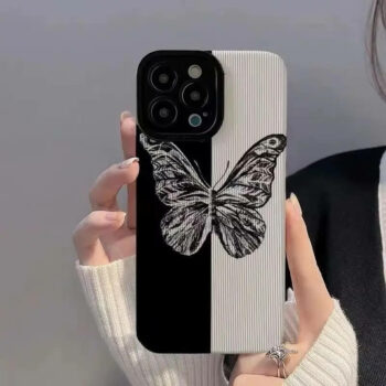 Black and White Butterfly iPhone case