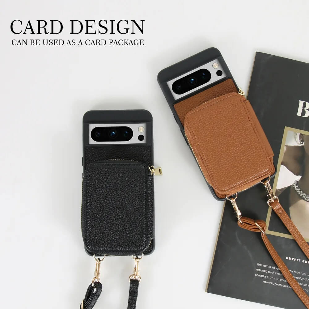 Crossbody Google Pixel Case With Card Holder