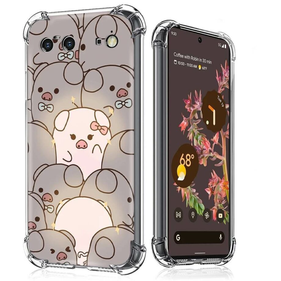 Cute Pig Google Pixel Phone Case (2)