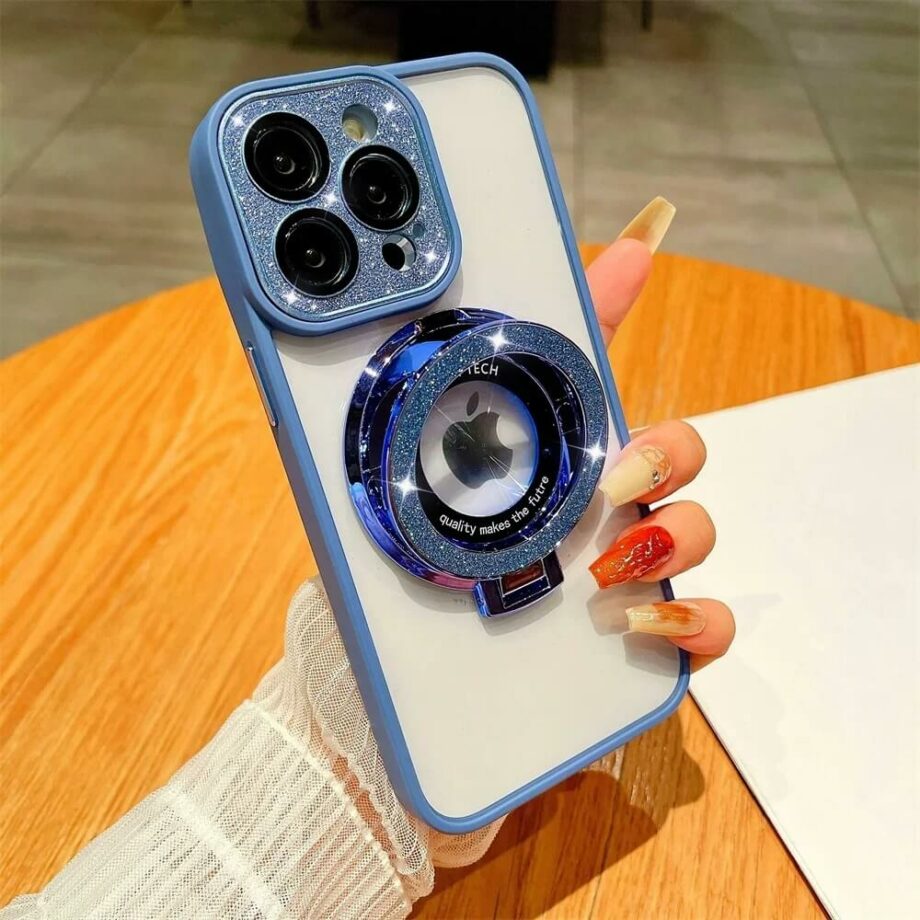 Magnetic iPhone Case Bracket With Camera Glass Cover