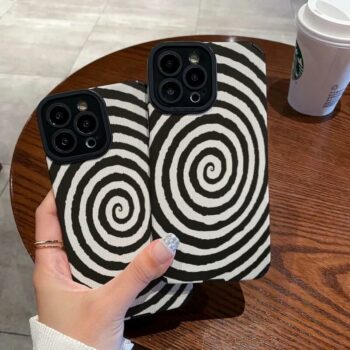 Optical Illusion Spiral Art iPhone case