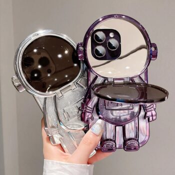 Astronaut Shaped Mirror Kickstand iPhone Case