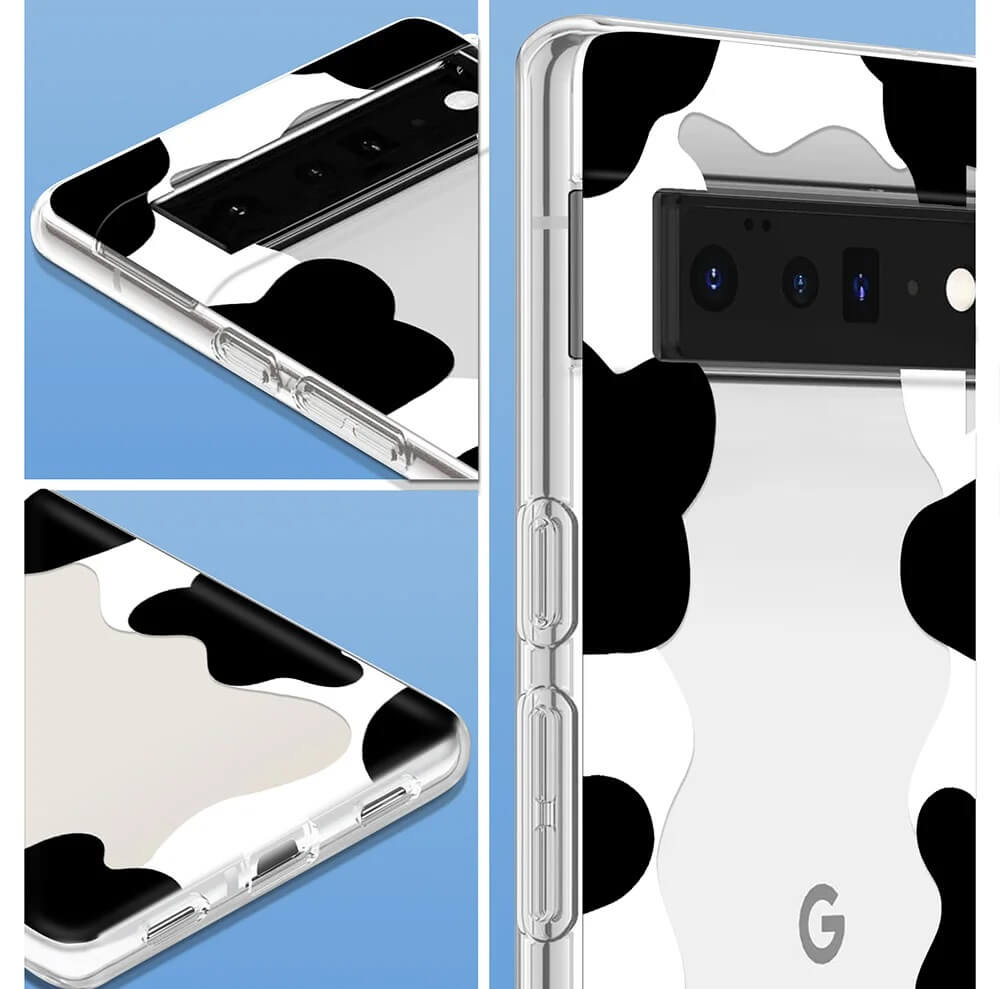 Black and White Clear Puzzle Phone Case