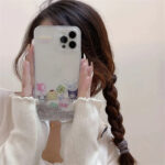 Cartoon Liquid Quicksand iPhone Case with Charming Charms (1)