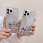 Cartoon Liquid Quicksand iPhone Case with Charming Charms (3)