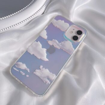 Cloud Covered Holographic Laser iPhone Case