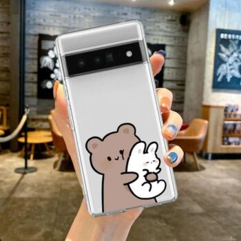 Happy Bear Silicone Pixel Phone Case